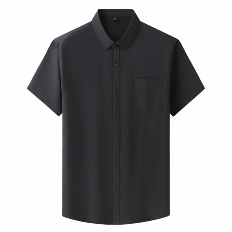 Short Sleeve Solid Color Shirt