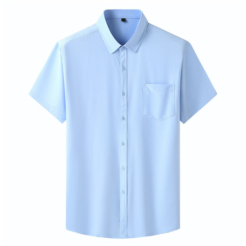 Short Sleeve Solid Color Shirt