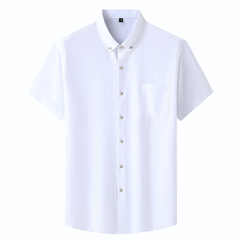 Short Sleeve Solid Color Shirt