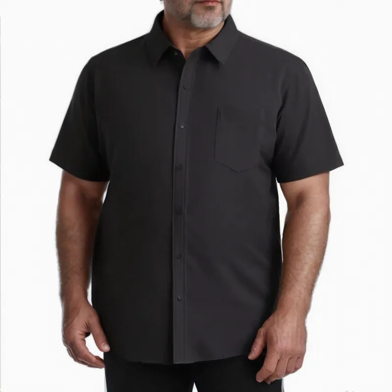 Short Sleeve Solid Color Shirt