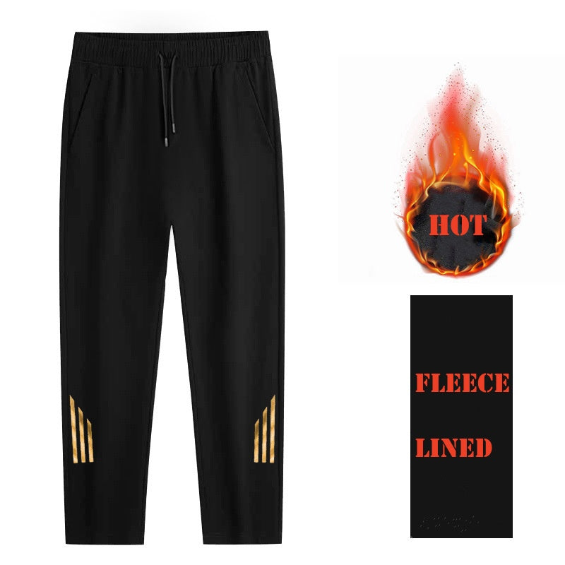 Casual Pants With Three Gold Stripes (Fall and Winter)