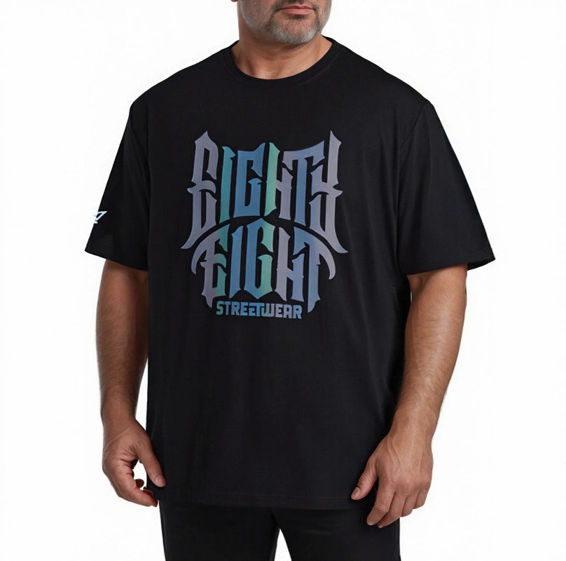 High-Quality Reflective Letter T-shirt