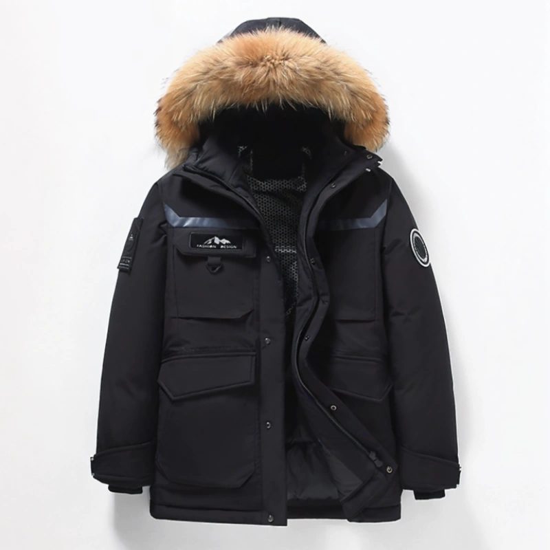 High-Quality White Goose Down Coat