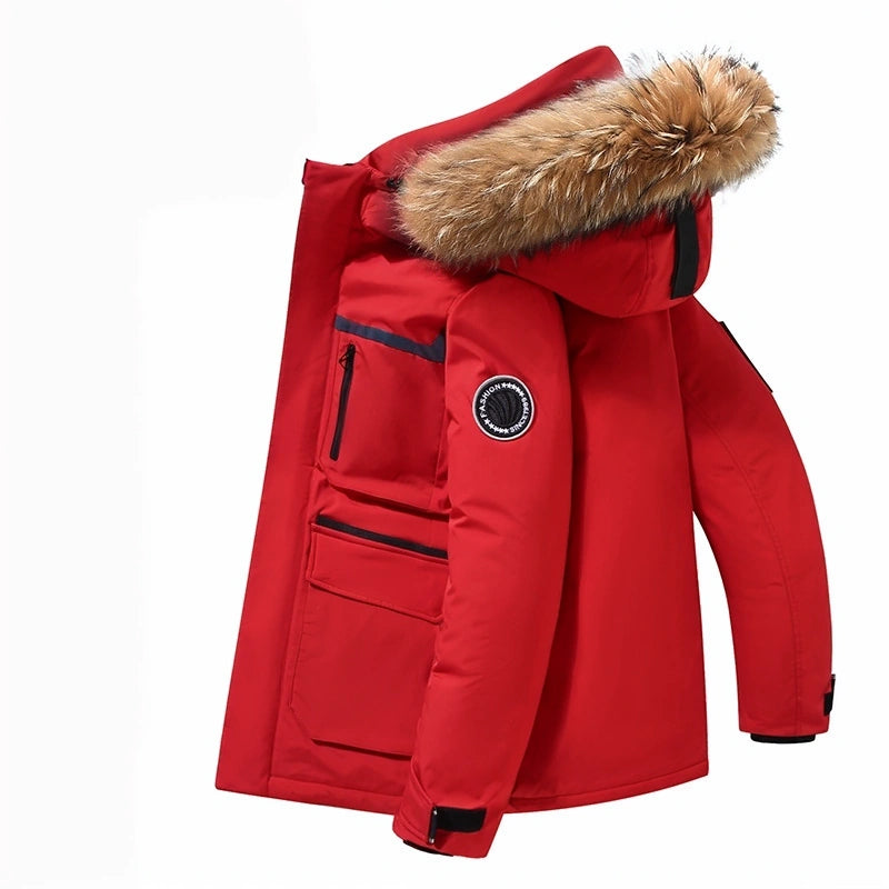 High-Quality White Goose Down Coat