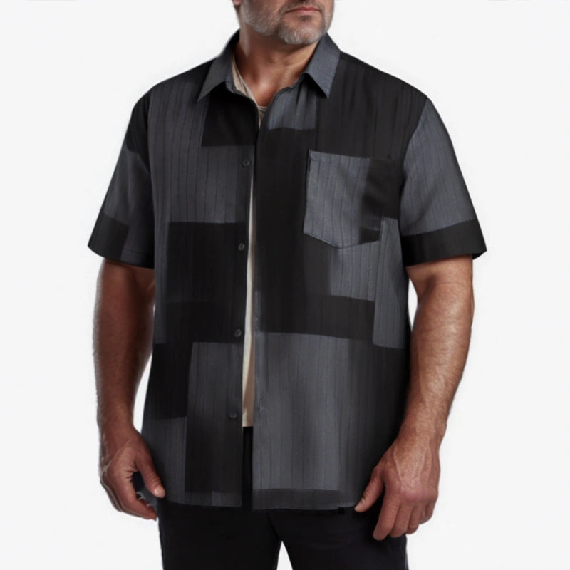 Geometric Pattern Short Sleeve Shirt