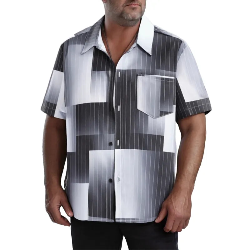 Geometric Pattern Short Sleeve Shirt
