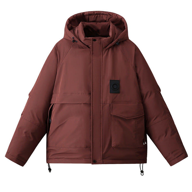 Premium Solid-Color White Duck Down Jacket