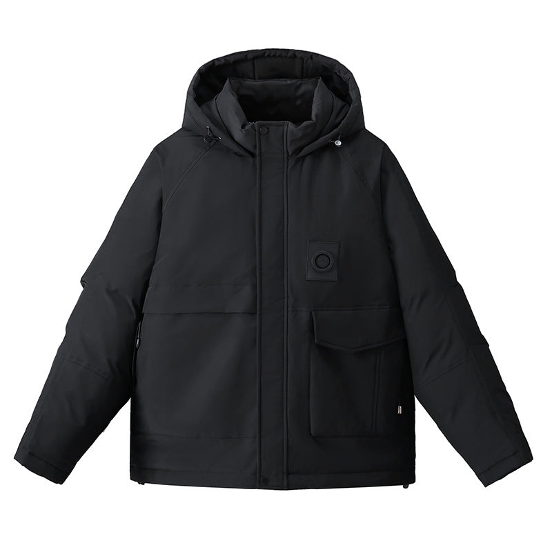 Premium Solid-Color White Duck Down Jacket