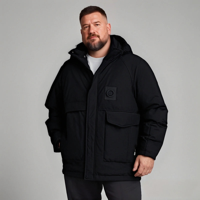 Premium Solid-Color White Duck Down Jacket