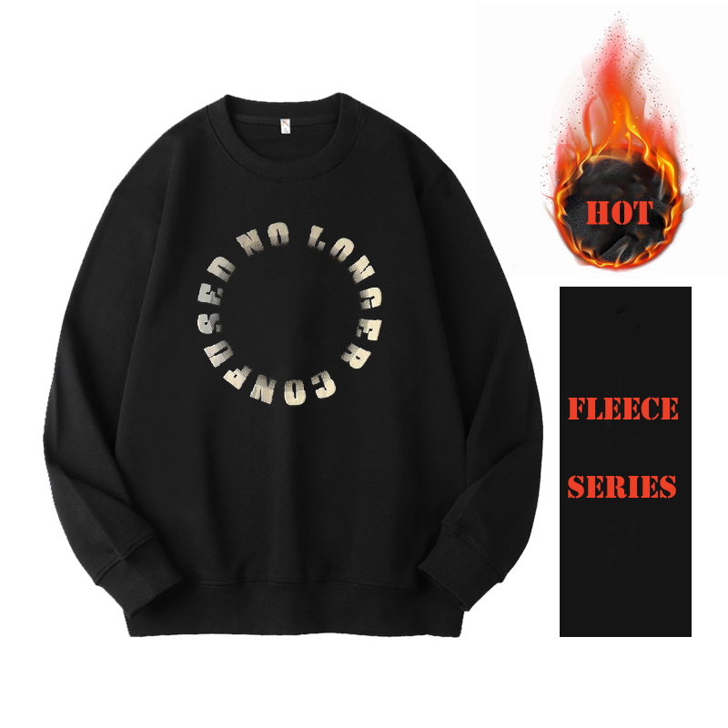 High-Quality Circle Letter Sweatshirt Set(BIG&TALL)