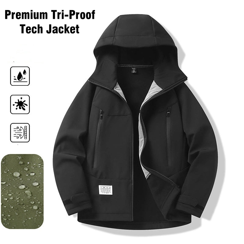 Water-, Stain-, and Wind-Resistant Casual Jacket