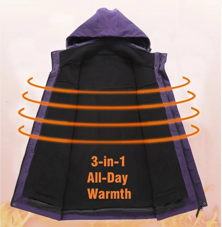 3-in-1 High-Quality Waterproof and Cold-Resistant Jacket