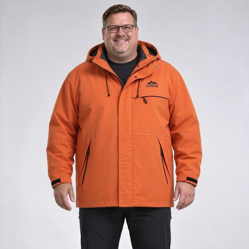 Lightweight 3-Proof Jacket Waterproof Stain-Resistant Up to 7XL