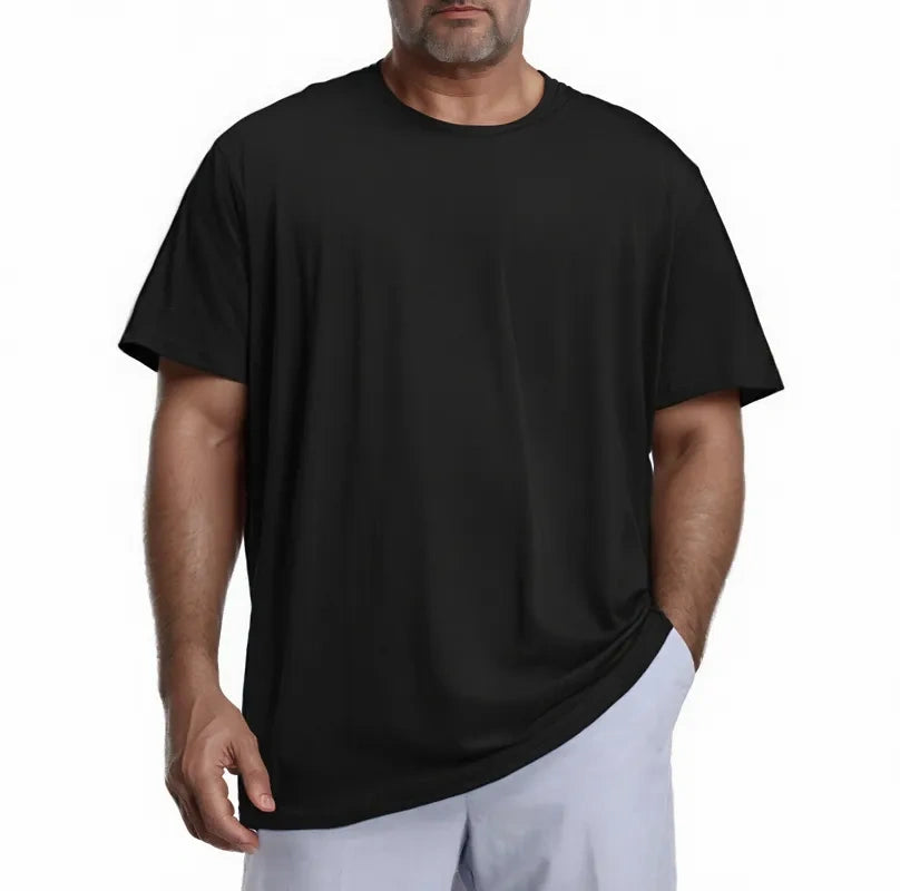 High-quality breathable solid-color T-shirt