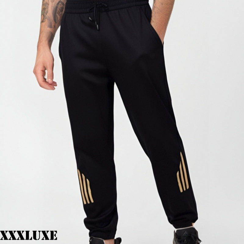 Casual Pants With Three Gold Stripes (Fall and Winter)