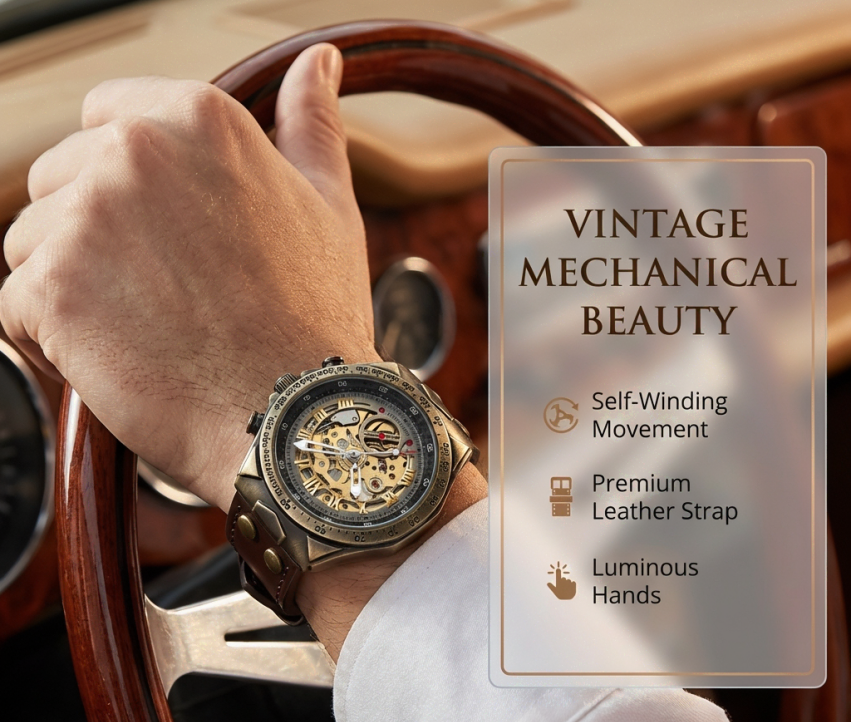 Retro Waterproof Men's Quartz Watch