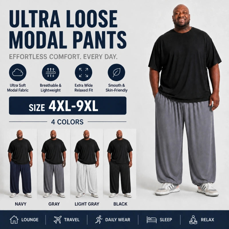 Lightweight High-Stretch Modal Fabric Casual Pants
