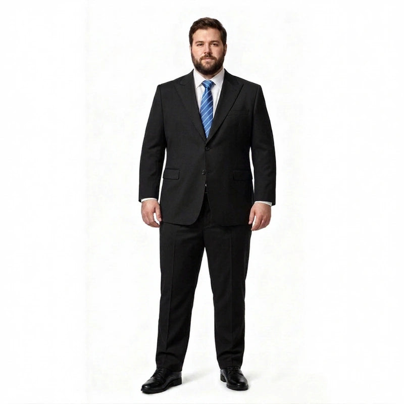 Double-Button Premium Fabric Suit Set (Jacket + Pants)