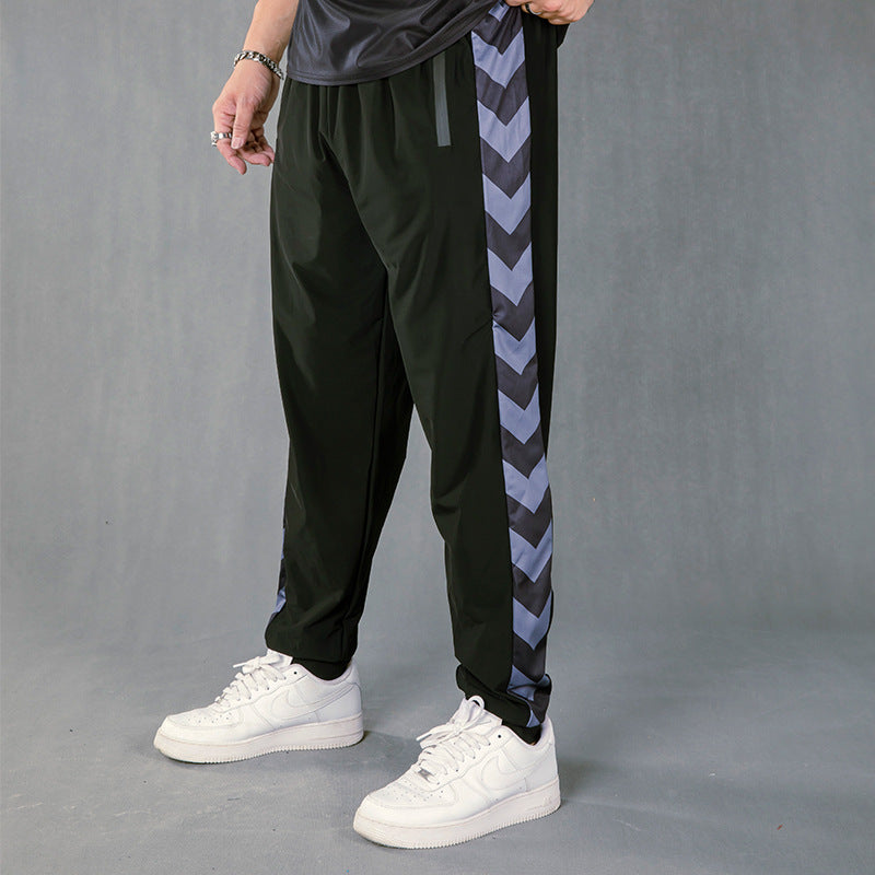 Lightweight Loose Casual Arrow Pattern Pants