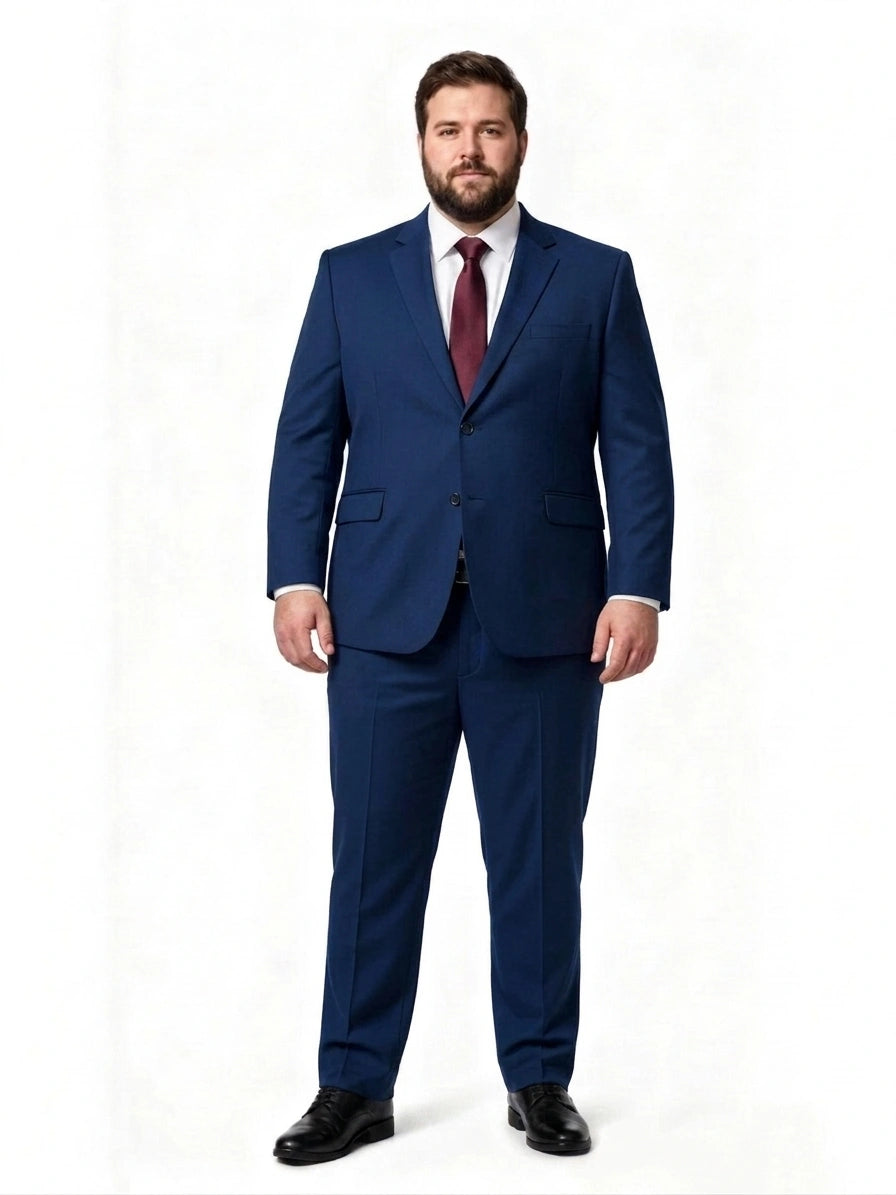 Double-Button Premium Fabric Suit Set