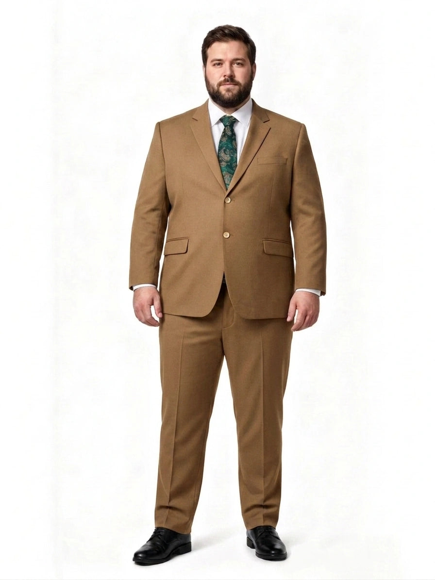 Double-Button Premium Fabric Suit Set