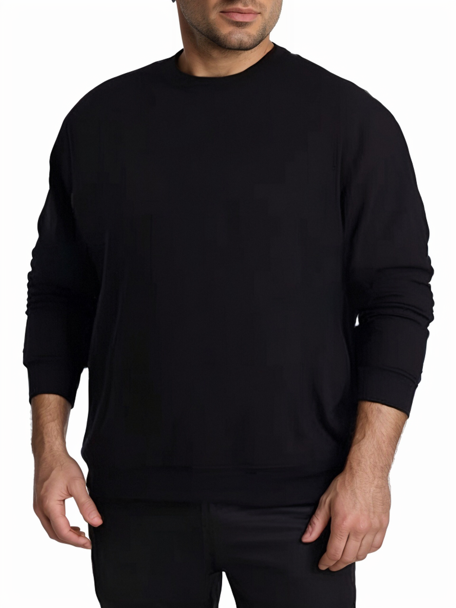 High-Quality Solid Color Sweatshirt（BIG&TALL）