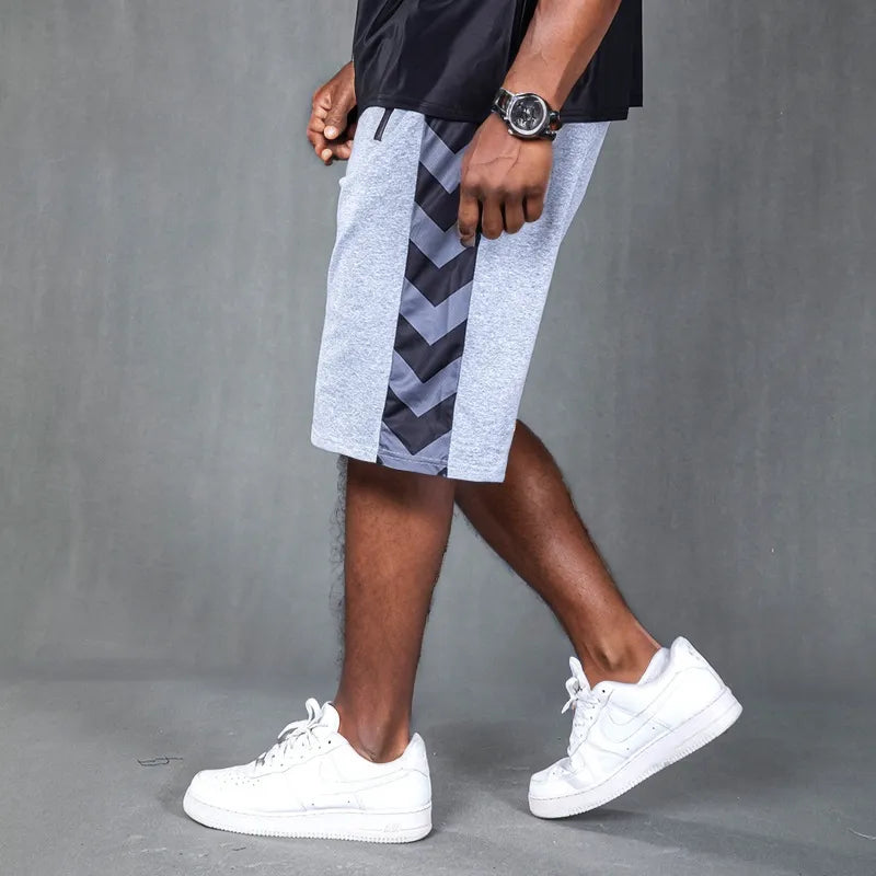 High-Stretch Arrow Pattern Shorts