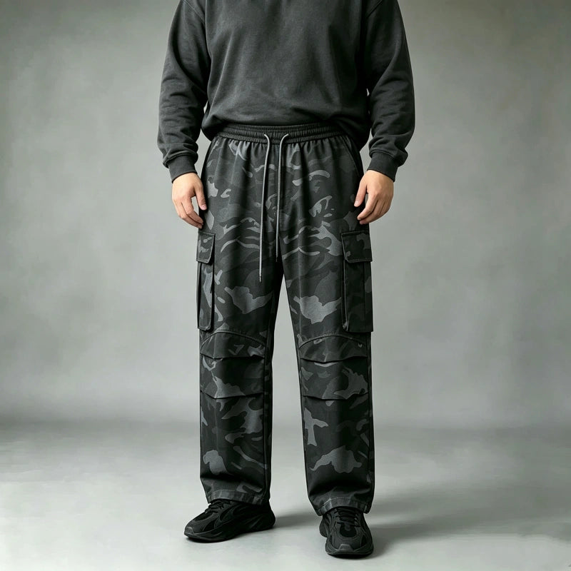 Camo Tactical Cargo Pants - Anti-Chafing Loose Fit