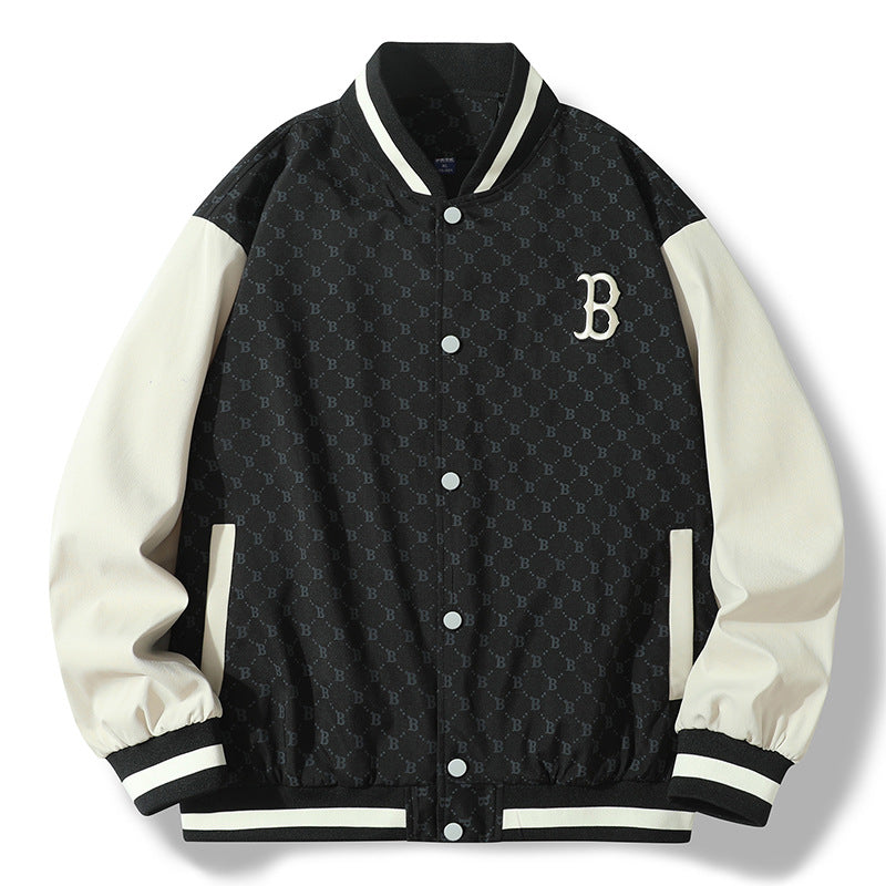 Plus Size Baseball Jacket