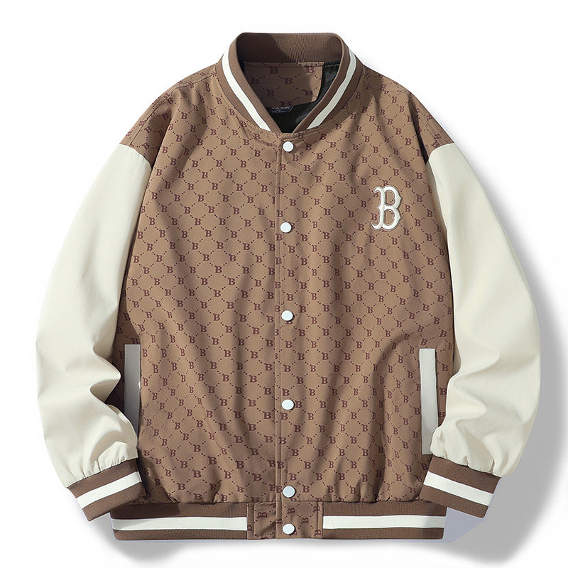 Plus Size Baseball Jacket