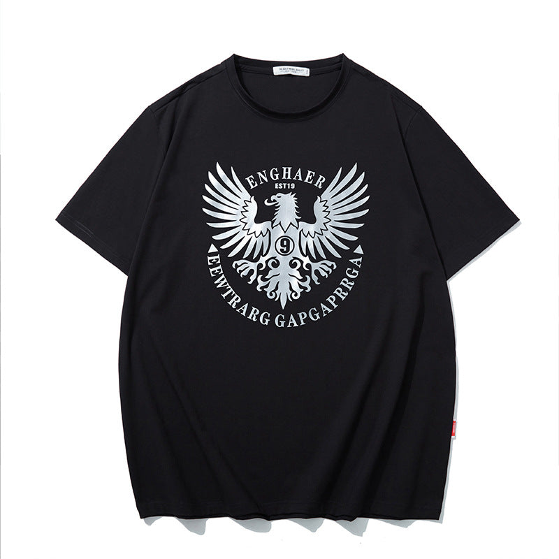 Plus-size eagle patten T-shirt UP TO 7XL