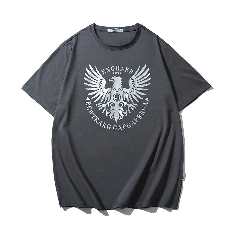 Plus-size eagle patten T-shirt UP TO 7XL