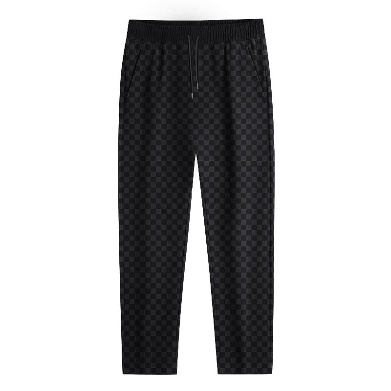 Plaid Pattern Casual Pants （BIG&TALL）