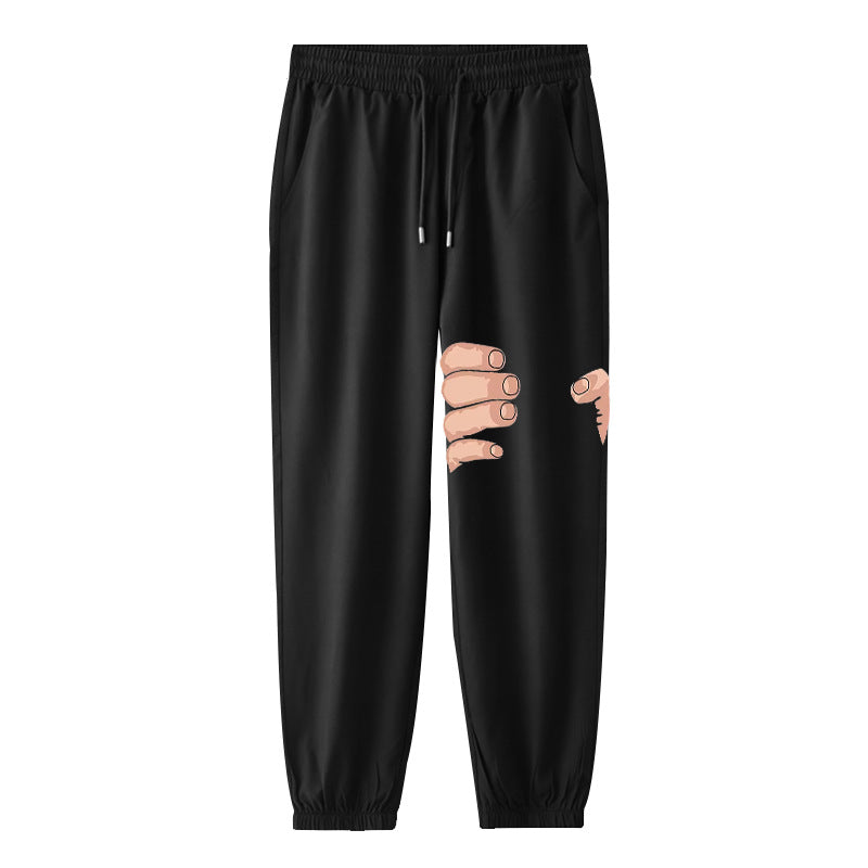 Thigh-Grip Pattern Casual Pants (BIG&TALL)