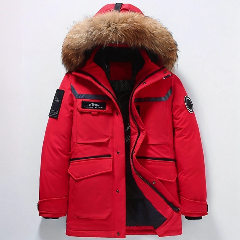 High-Quality White Goose Down Coat