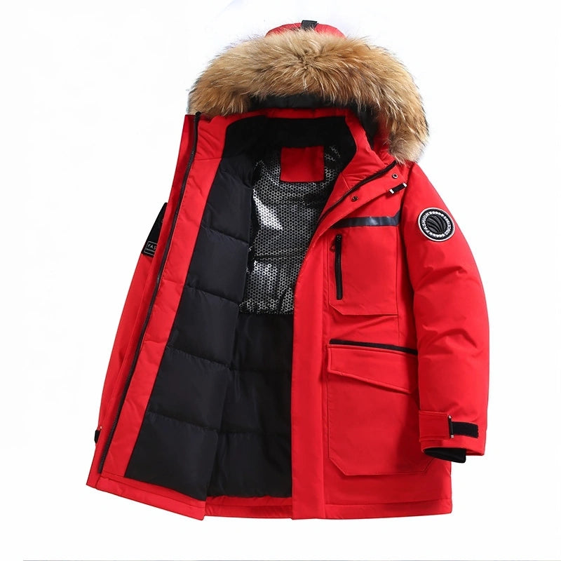 High-Quality White Goose Down Coat
