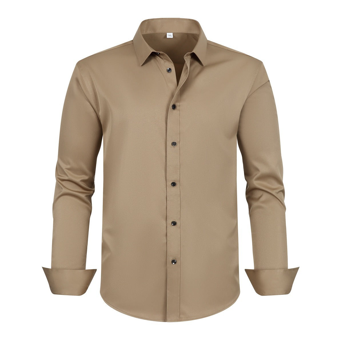 Signature Wrinkle-Free Long-Sleeve Casual Business Shirt