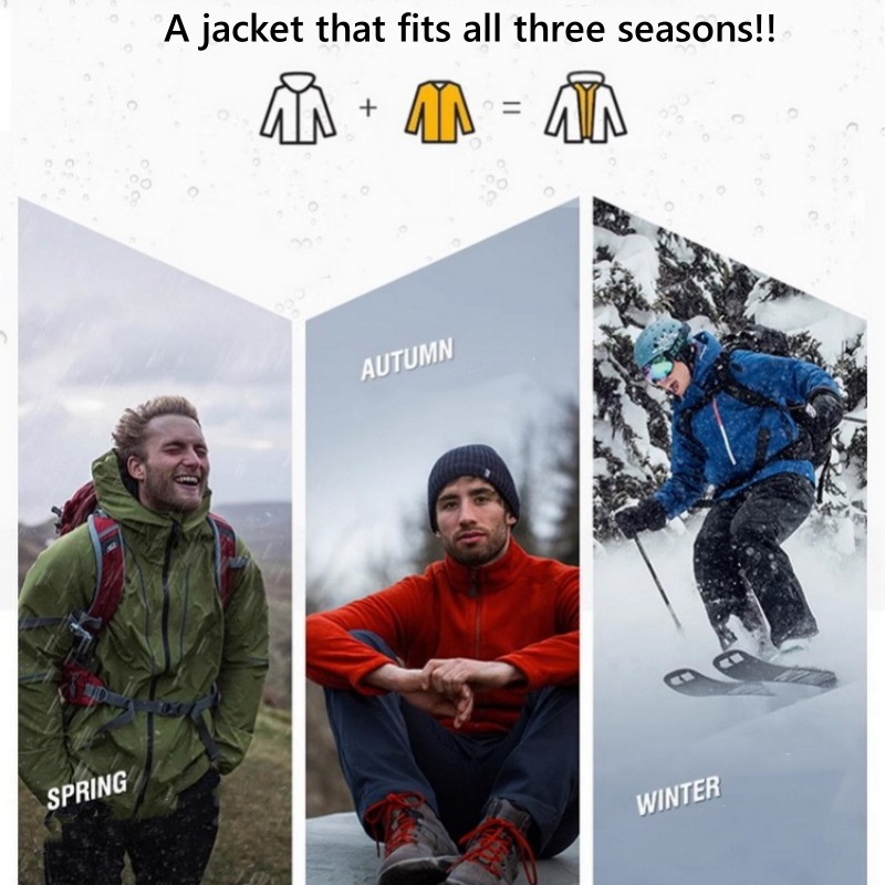 3-in-1 High-Quality Waterproof and Cold-Resistant Jacket