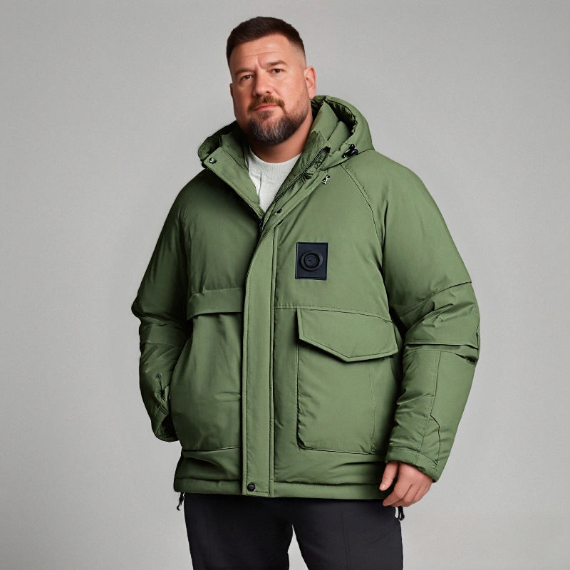 Premium Solid-Color White Duck Down Jacket