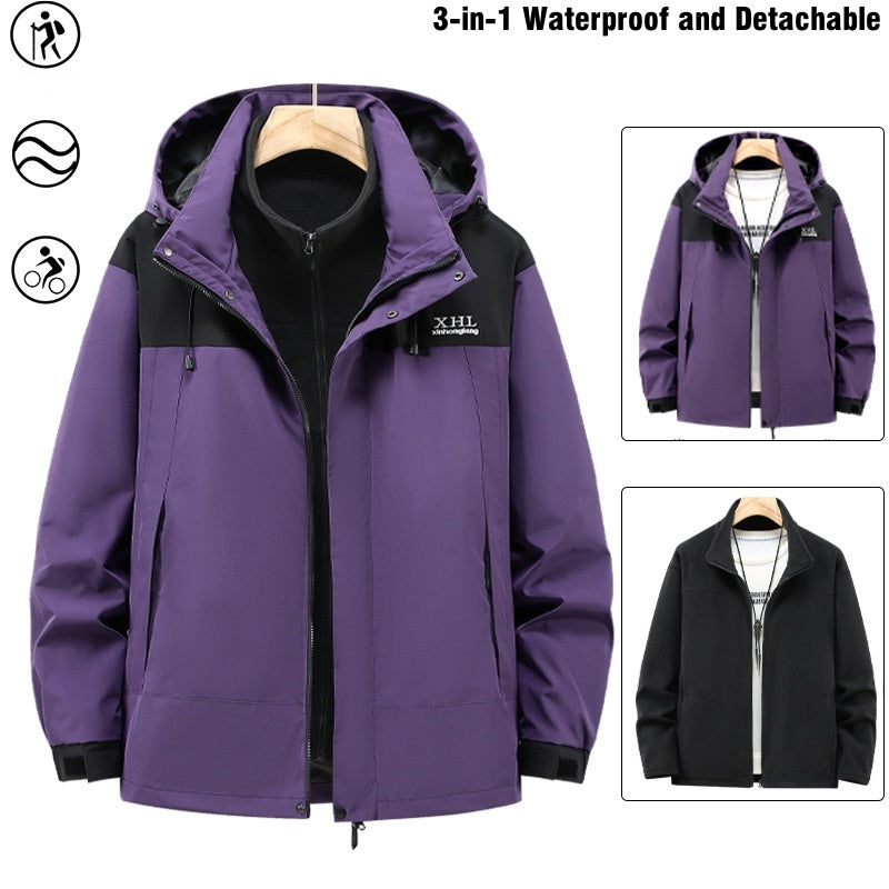 3-in-1 High-Quality Waterproof and Cold-Resistant Jacket