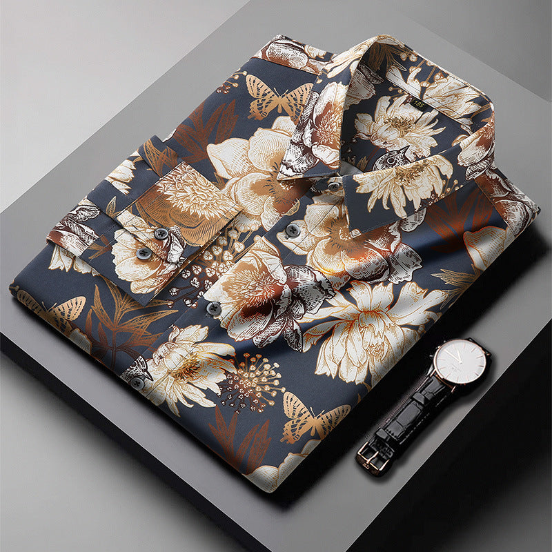 Long Sleeve Floral Shirt