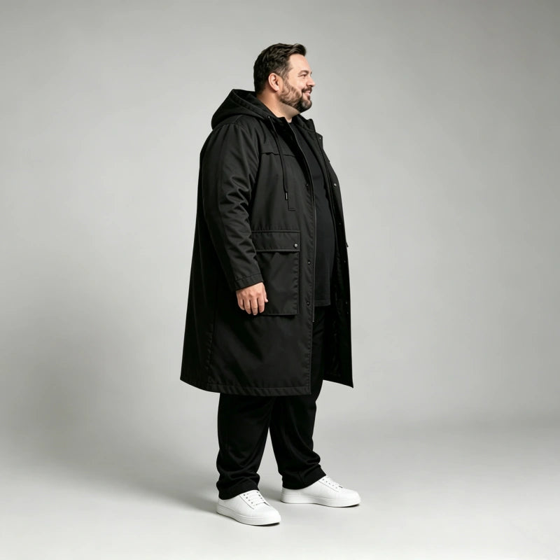 Men's Windproof Waterproof Tech Parka | Relaxed Fit Up to 10XL