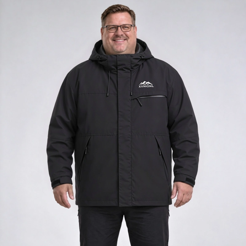 Lightweight 3-Proof Jacket Waterproof Stain-Resistant Up to 7XL