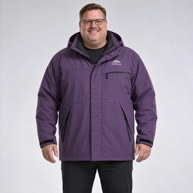 Lightweight 3-Proof Jacket Waterproof Stain-Resistant Up to 7XL