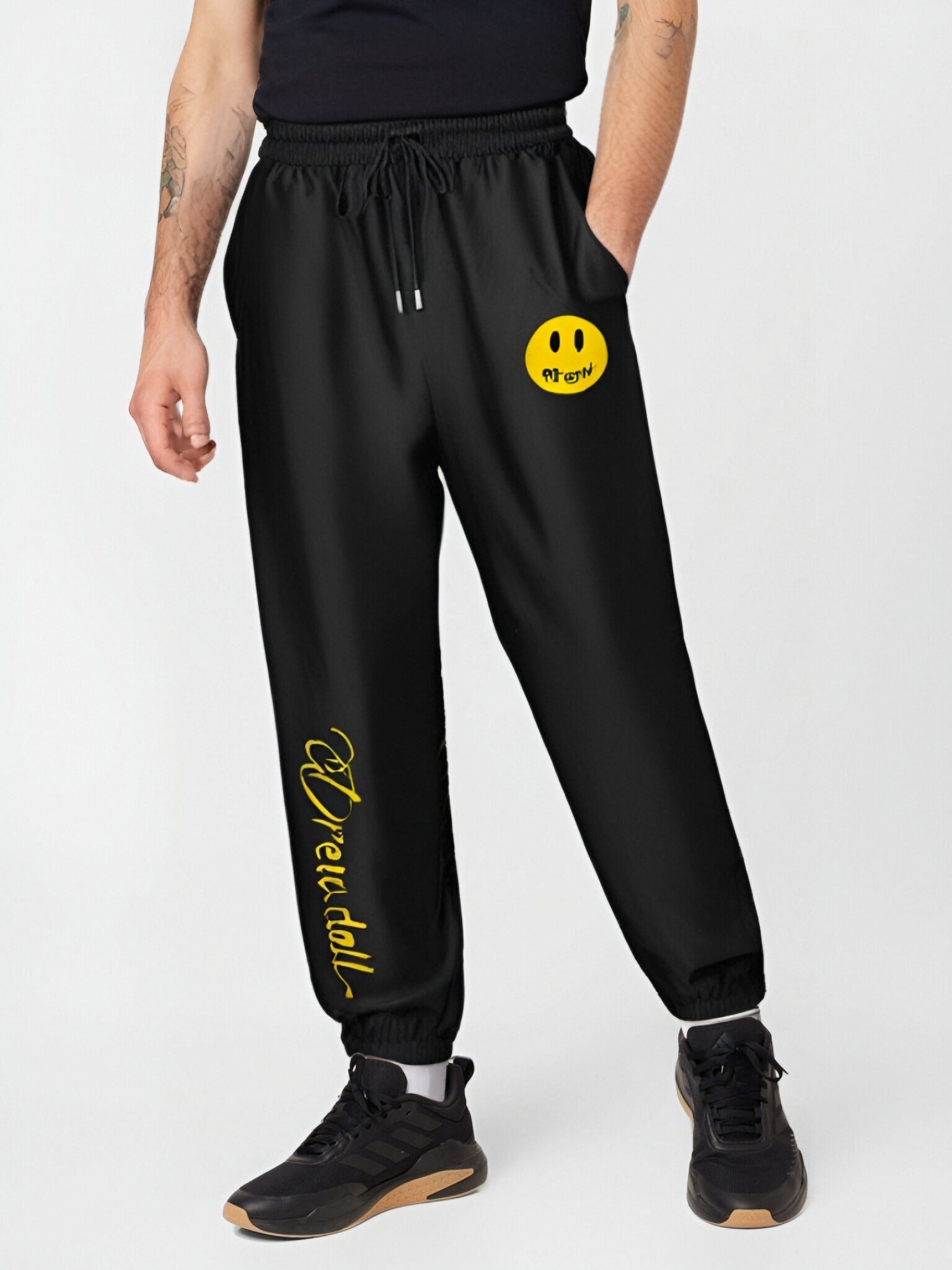 Smiley Face Pattern Casual Pants (BIG&TALL)