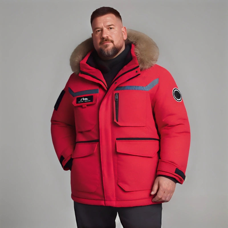 High-Quality White Goose Down Coat