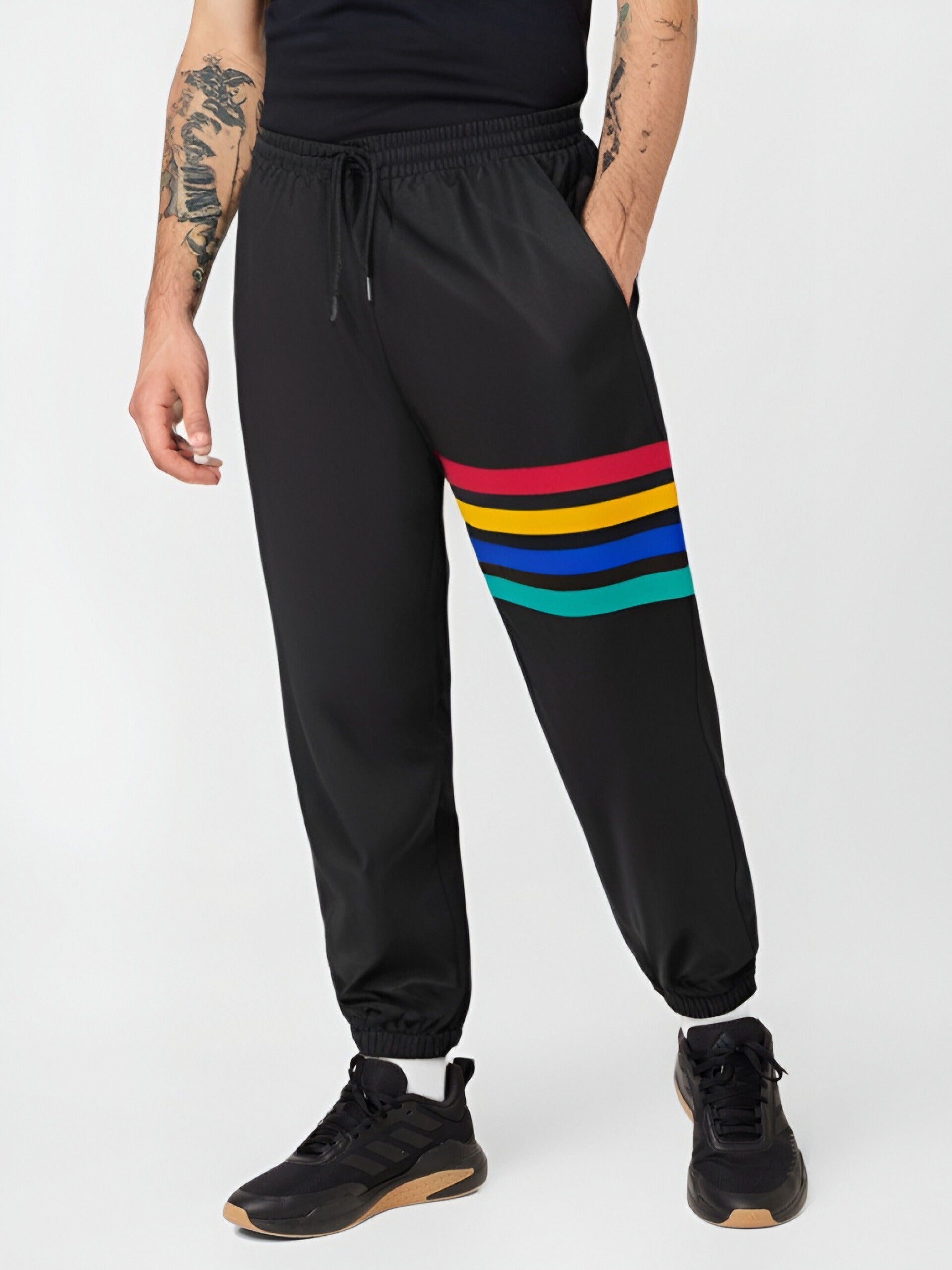 Rainbow Pattern Casual Pants (BIG&TALL)