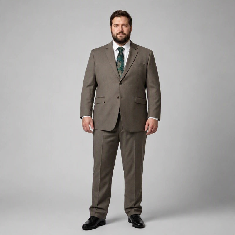 Double-Button Premium Fabric Suit Set (Jacket + Pants)