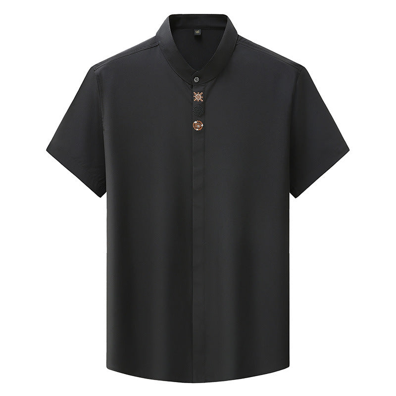 Short Sleeve High Quality Embroidered Shirt