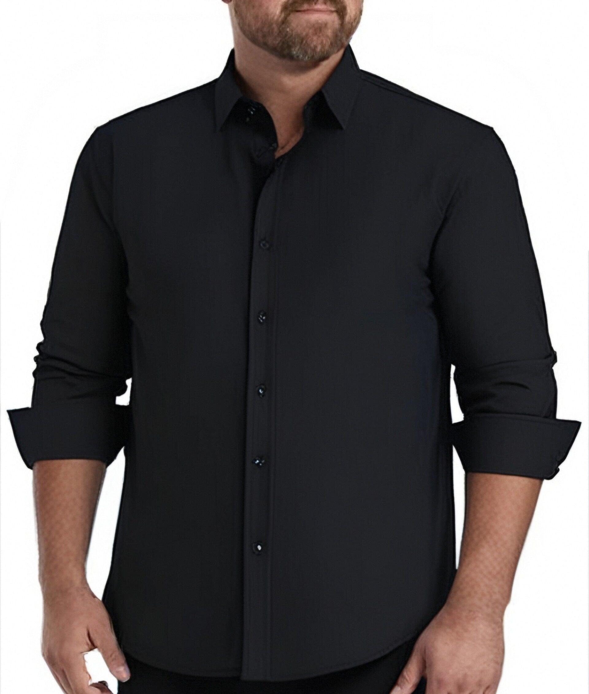 Signature Wrinkle-Free Long-Sleeve Casual Business Shirt